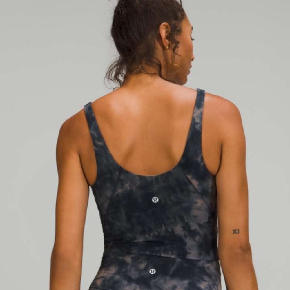 lululemon athletica align tank diamond dye lunar rock true navy